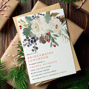 Invitation Hiver mystique Bridesmaiers Mariage de déjeuner