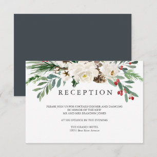 Invitation Hiver Mystique ENCEINTE DE RÉCEPTION DE MARIAGE