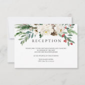 Invitation Hiver Mystique | ENCLOS DE RÉCEPTION DE MARIAGE (Devant)