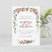 Invitation Hiver mystique | Floral Garland Mariage (Debout devant)
