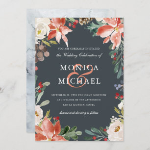 Invitation Hiver mystique   Mariage de cadre floral