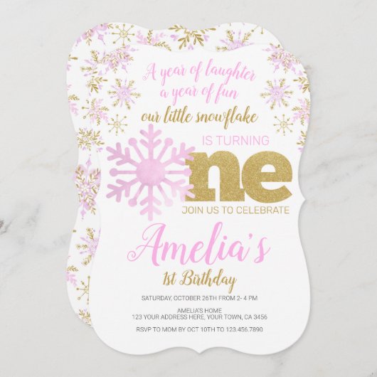 Invitation Hiver ONE derland (Devant / Derrière)