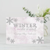 Invitation Hiver ONE derland 1er anniversaire fête (Debout devant)