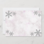 Invitation Hiver ONE derland 1er anniversaire fête (Dos)