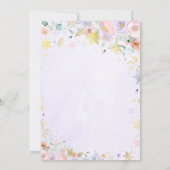 Invitation Hiver ONE derland 1er anniversaire Gold Lilac rose (Dos)