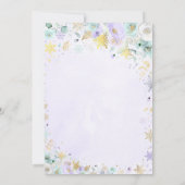 Invitation Hiver ONE derland 1er Anniversaire Mint Lilac Gold (Dos)