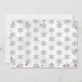 Invitation Hiver ONE derland 1er anniversaire Photo (Dos)