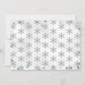 Invitation Hiver ONE derland 1er anniversaire Photo (Dos)