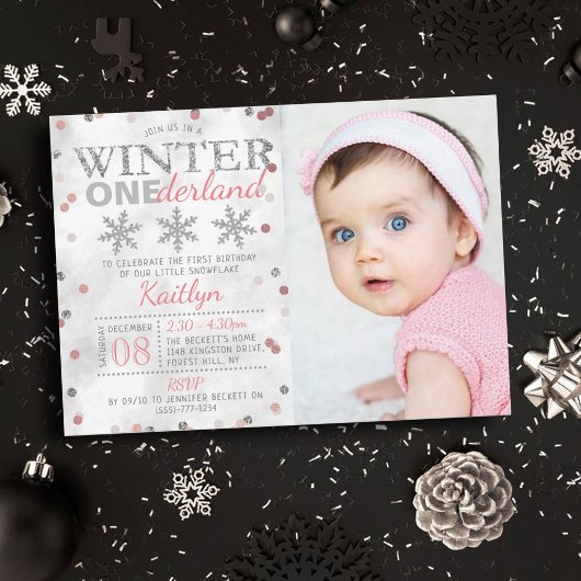 Invitation Hiver ONE derland 1er anniversaire Photo
