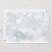 Invitation Hiver ONE derland 1er anniversaire Photo Snowflake (Dos)