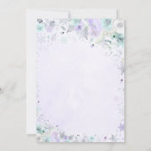Invitation Hiver ONE derland 1er anniversaire Silver Lilac Pu (Dos)