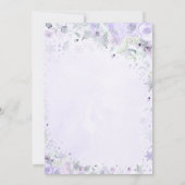 Invitation Hiver ONE derland 1er anniversaire Silver Lilac Pu (Dos)