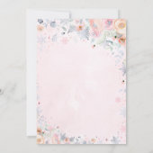 Invitation Hiver ONE derland 1er anniversaire Silver Peach ro (Dos)