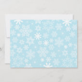 Invitation Hiver ONE derland Bleu Sucre de canne rouge Annive (Dos)