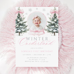 Invitation Hiver ONE derland Bow rose Premier anniversaire