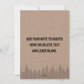 Invitation Hiver ONE derland Buffalo Plaid Anniversaire fête (Dos)