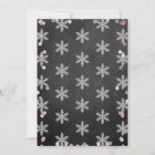 Invitation Hiver ONE derland Chalkboard 1er anniversaire (Dos)