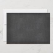 Invitation Hiver ONE derland Chalkboard de neige 1er annivers (Dos)