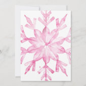 Invitation Hiver ONE derland Flamme de neige premier annivers (Dos)