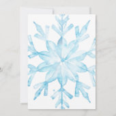 Invitation Hiver ONE derland Flocon de neige Boy Premier anni (Dos)