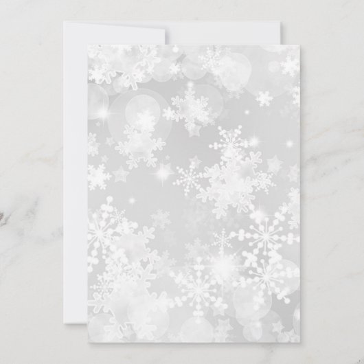 Invitation Hiver ONE derland Forêt forestière Animaux Anniver (Dos)