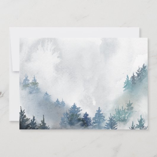 Invitation Hiver ONE derland Garçon 1er anniversaire (Dos)