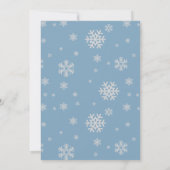 Invitation Hiver ONE derland Garçon ou fille 1er anniversaire (Dos)