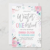 Invitation Hiver ONE derland Pink Silver Premier anniversaire (Devant)