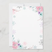 Invitation Hiver ONE derland Pink Silver Premier anniversaire (Dos)