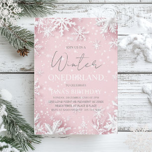 Invitation Hiver ONE derland Premier anniversaire rose