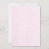 Invitation Hiver ONE derland Rose & Or Floral 1er anniversair (Dos)