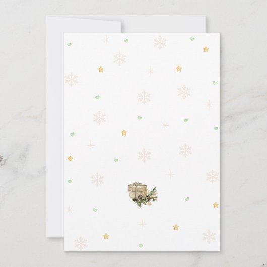 Invitation Hiver ONE derland Vert Noël Anniversaire Invitatio (Dos)