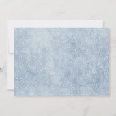 Invitation Hiver ONE derland Woodland Première fête d'anniver (Dos)