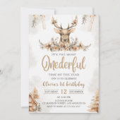 Invitation Hiver Onederer Noël Anniversaire (Devant)