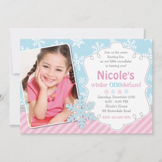 Invitation hiver Onederland (Devant)