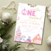 Invitation Hiver Onederland Anniversaire Invitation, Noël