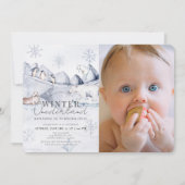 Invitation Hiver Onederland Arctic Animal 1er anniversaire Ph (Devant)