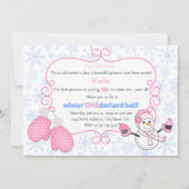 Invitation Hiver Onederland Ball Anniversaire (Devant)