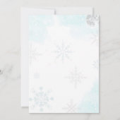 Invitation Hiver Onederland Bleu Ours Polaire Anniversaire (Dos)