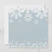 Invitation Hiver Onederland boisés animaux (Dos)