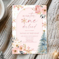 Hiver Onederland Flocon de neige 1ère fête d'anniv