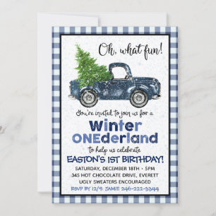 Invitation hiver Onederland   Invitation de camion