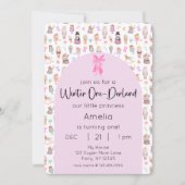 Invitation Hiver OneDerland Nutcracker 1er Anniversaire Photo (Devant)