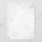 Invitation Hiver Onederland Ours rouge Polaire Anniversaire (Dos)