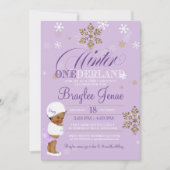 Invitation Hiver Onederland Premier anniversaire Africain-Amé (Devant)