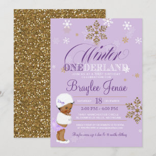 Invitation Hiver Onederland Premier anniversaire Africain-Amé