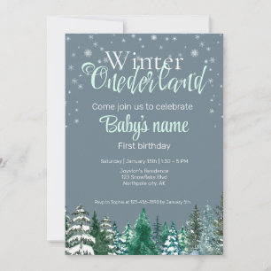 Invitation Hiver Onederland Premier anniversaire étoile de fo
