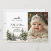 Invitation Hiver Onederland Premier anniversaire Photo (Devant)