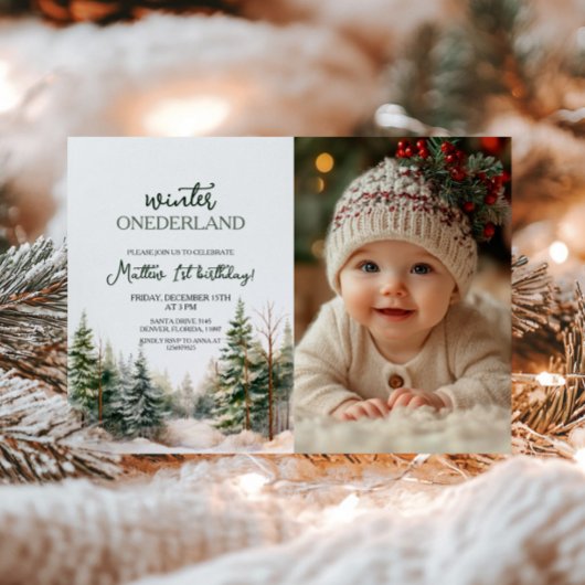 Invitation Hiver Onederland Premier anniversaire Photo