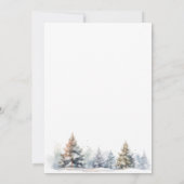 Invitation Hiver Onederland Premier anniversaire Pine Tree Wo (Dos)